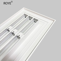 Diffuseur de ventilation rectangulaire en aluminium à grille linéaire, pour sortie murale dissimulée, style victorien, garantie 1 an