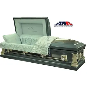 Ana china material funeral profissional personalizado distribuidores de cesta de caixão