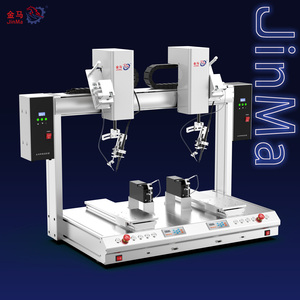 Doppelkopf-Doppelstation-Automatik-Lötroboter Hochpräzise Industrielle Lötmaschine Motorgetriebe Marke JINMA - Product Image 2