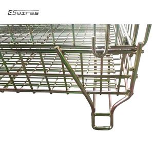 Gabbie in Rete Saldata Zincata Impilabili Pieghevoli con Telaio Rinforzato ad Alta Capacità - Product Image 5