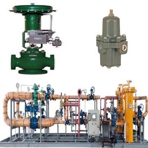 Unidad de Conexión de Válvulas con Válvulas de Tres Vías Guiadas por Jaula Fisher YD/YS, Posicionador Mecánico de Válvulas 3582i con Cabezal Neumático 667 - Product Image 2