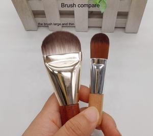 Pinceau de maquillage pour le visage, crème BB <span class=keywords><strong>ultra</strong></span>-fine, tête plate ronde de grande taille, pinceau pour fond de teint liquide <span class=keywords><strong>ultra</strong></span>-fin et <span class=keywords><strong>doux</strong></span> - Product Image 6