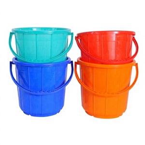 Seau de nettoyage en plastique PP NDURO NE8001 avec couvercle et poignée, capacité de 10 à 15 L, design rond pour usage domestique, industriel et de bureau - Product Image 1