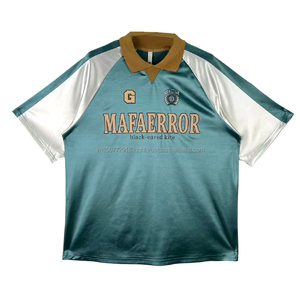 Camiseta de Fútbol de Tela Brillante Premium ODM, Uniforme Deportivo Personalizado con Nombre y Número, Ropa Deportiva Informal al por Mayor - Product Image 6