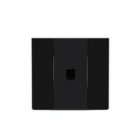 Interruptor de pared estándar europeo KLASS de 1 interruptor, gris mate profundo, interruptor de palanca modular para villas de lujo