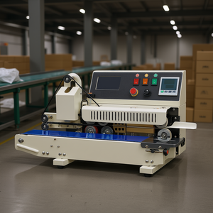 Máquina Selladora de Banda Horizontal Continua Eléctrica, Ancho de Sellado de 0.24-0.47, Sellado Térmico Semiautomático para Cajas y Bolsas de Plástico - Product Image 2