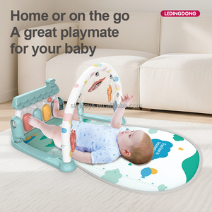 Tappetino Gioco per Neonati con Tastiera Musicale, Coperta Attività con Sonagli Pendenti, Palestrina per Bambini con Piano e Supporto Fitness - Product Image 2