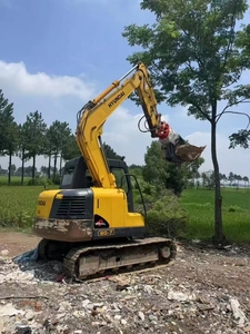 Miniexcavadoras Hyundai 80 Usadas de Corea del Sur de Alta Eficiencia, 8T CE EPA, con Bomba Hidráulica Kawasaki de Segunda Mano y Accesorio de Pulgar - Product Image 3