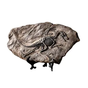 Potongan Harga Furnitur Jendela Ruang Tamu Properti Bentuk Hewan Hadiah Barang Kerajinan Dekoratif Resin dan Seni Fosil Dinosaurus