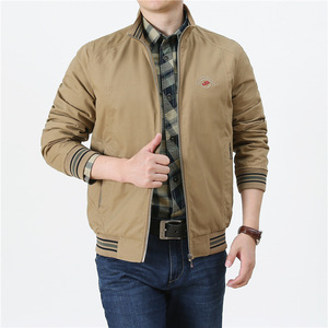 Commercio all'ingrosso personalizza giacche da uomo taglie forti giacca Bomber da uomo in cotone 100% college - Product Image 1