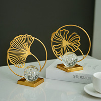 Ornements créatifs en boule de cristal de style nordique, faits à la main, pour la maison/le bureau/le salon/le bureau d'étude, décoration d'entrée