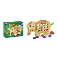 Jeu de société éducatif pour enfants, jeu de connexion 3 en ligne, petit éléphant rebondissant en plastique, jeu de bureau pour la famille