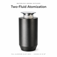 Diffuseur d'arômes sans eau pour voiture, démarrage automatique, rechargeable par USB, atomisation à deux fluides, brume ultra fine
