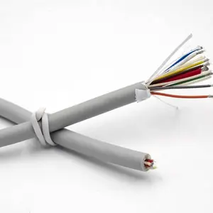 TPU 5040医用电缆耐用8芯螺旋分支AED垫电缆1芯22AWG 7芯26AWG外径5.8毫米