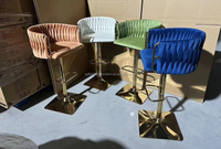 Tabouret de bar élégant et luxueux, réglable, pivotant, tabourets de bar pour îlot de cuisine, décoration intérieure