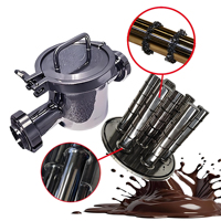 Séparateur magnétique sanitaire à conception sans retenue pour la filtration du chocolat, en acier inoxydable SS316L, avec chauffage enveloppé
