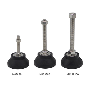 Produttore di porcellana 7831 60mm Base in Nylon M12 * 50/80/100/120 mobili livellatore gambe regolabile piedi livellamento M6 M8 M10 M12 M16 - Product Image 5