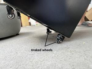 Plateau en acier avec foyer à 4 verres pour l'extérieur avec interrupteur de sécurité d'allumage électronique foyer de chauffage de Patio autoportant - Product Image 6