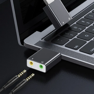 Grosir Kartu Suara Usb Eksternal Kartu Suara Antarmuka USB Campuran Aluminium 7.1 Channel <span class=keywords><strong>Audio</strong></span> dengan Adaptor Kartu Suara Usb 3.5Mm - Product Image 4