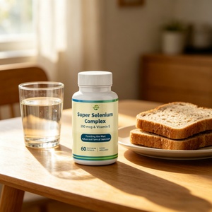 ซีลีเนียมคอมเพล็กซ์ 200mcg วิตามินอีแบบแคปซูล อาหารเสริมสำหรับผู้ใหญ่ 60 แคปซูลต่อขวด ยี่ห้อเฮิร์บไลฟ์ ขายดี - Product Image 2