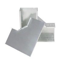 Plateau de câblage horizontal en alliage d'aluminium ignifuge avec revêtement plastique, courbure à 90 degrés pour chemin de câbles