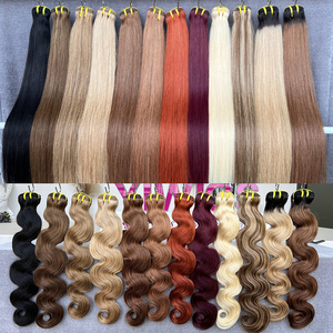 Cheveux Vietnamien Bruts Color Hair Bundles Vendedores 9a-10a 12a Cabello virgen Doble dibujado Negro Marrón Rubio Rojo Tejido de cabello humano - Product Image 2