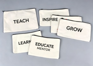 Estuche Multiusos <span class=keywords><strong>para</strong></span> Lápices con Cierre Resistente, Bolsa <span class=keywords><strong>de</strong></span> Lona en Blanco <span class=keywords><strong>para</strong></span> Proyectos <span class=keywords><strong>de</strong></span> Manualidades - Product Image 4