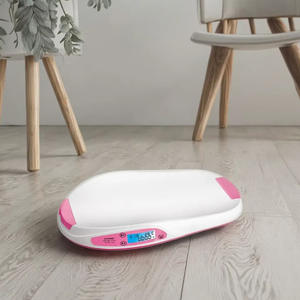 Báscula para Bebés Ovalada Rosa y Azul con Bandeja de Pesaje para Medir el Peso de Bebés, Uso Doméstico - Product Image 1