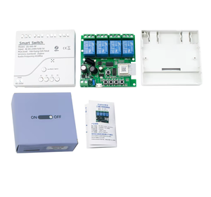 Ac220v tuya thông minh ZigBee chuyển 4 kênh RF 433Mhz Receiver interlockapp điều khiển từ xa tiếp sức mô-đun làm việc với Alexa - Product Image 5