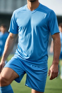 Camiseta de Fútbol para Hombre Color Granate, Manga Corta, Cuello Redondo, Corte Atlético, 100% Poliéster Sublimado - Product Image 6