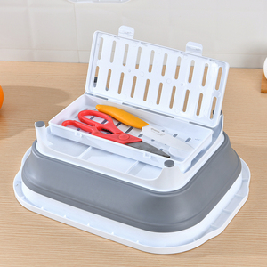 Tabla <span class=keywords><strong>de</strong></span> Cortar Plegable Multifuncional <span class=keywords><strong>de</strong></span> Plástico, Cesta <span class=keywords><strong>de</strong></span> Lavado para <span class=keywords><strong>Cocina</strong></span>, Tabla <span class=keywords><strong>de</strong></span> Cortar Plegable y Portátil para Camping con Almacenamiento - Product Image 5