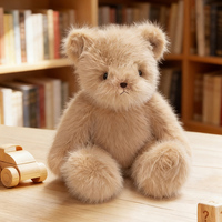 Ours en peluche lesté OEM/ODM - Ours brun clair doux et moelleux avec particules lestées pour soulager l'anxiété