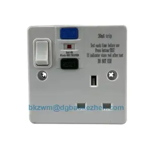 BKZ0130SPW Enkele Plastic Rcd Socket