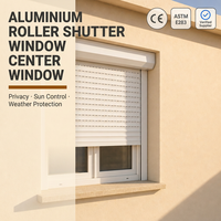 Fenêtre à persiennes avec moustiquaire en aluminium, taille personnalisée, lames de verre réglables pour cuisine et villa