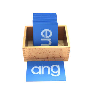 ของเล่นเพื่อการศึกษา<span class=keywords><strong>ภาษา</strong></span>มอนเตสซอรี่ทำจากไม้กระดานไม่ว่างสำหรับเด็กกระดาษทรายตัวอักษร - Product Image 1