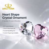 Presse-papiers de luxe en cristal transparent en forme de diamant avec logo personnalisé, ornement en verre K9 découpé en 3D pour décoration de mariage et cadeaux