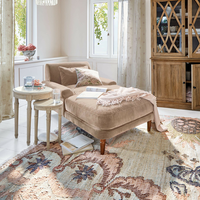 Chaise longue moderne de luxe en velours, fauteuil inclinable confortable pour la maison, l'hôtel, le salon