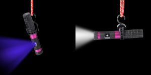 USB Charging 365nm UV LED Task Light 100 Lumen Flood Beam Aluminum IP68 Waterproof Hands-Free Emergency Use Long-Lasting <b>Battery</b> - Product Image 6