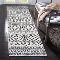 Best Quality Custom Modern Floor Carpet Roll 3D Geometric Print Corridor Rug for Home Use Washable Hallway Carpet Runner