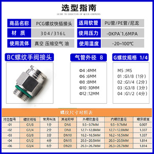 ข้อต่อลมแบบเร็ว Wentai Pneumatics ขนาด 1/8 1/4 3/8 1/2 นิ้ว เกลียวเกลียว 6 10 12 16 มม. สำหรับสายลม ทำจากสแตนเลส 304 - Product Image 5