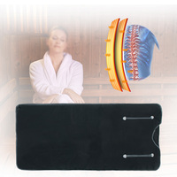 Couverture de sauna imperméable Lingvita Oxford, chauffage 1 zone avec fermeture éclair pour la maison, salon de beauté, 180 x 160 cm