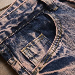 Pantalones Vaqueros Desgastados de Moda Urbana para Hombre, Estilo Hip Hop, Corte Recto, Cintura Media, Color Azul Invernal, Técnica de Lavado - Product Image 5