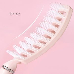 Cepillo Desenredante Curvo Ventilado de Moda con Logotipo Personalizado para Cabello Húmedo y Seco, Herramienta de Masaje Capilar para Salón de Peluquería - Product Image 3