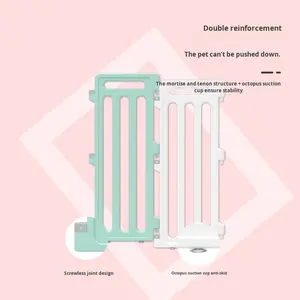 90Cm Hoge Indoor Plastic Grote Hondenhok Effen Patroon Huisdieromheining Voor Middelgrote Grote Honden Opvouwbare Box Afneembare Kooi Met Deur - Product Image 4