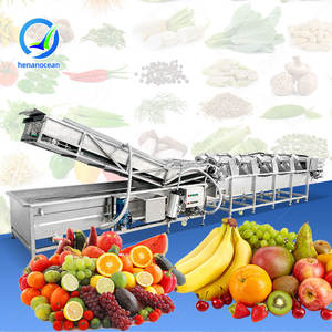 เครื่องล้างผักผลไม้อัตโนมัติ OCEAN สำหรับล้าง ปอก หั่น อบแห้ง พร้อมระบบโอโซน - Product Image 1