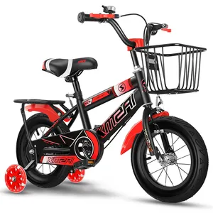Vélo pour enfants Cadre en acier au carbone Vélo pour enfants 12 ''14'' 16 ''18'' Filles Toddler Bicyclettes pour enfants avec roues d'entraînement
