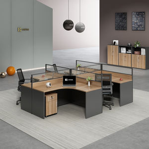 LR-W-008 de <span class=keywords><strong>bureau</strong></span> moderne <span class=keywords><strong>cloison</strong></span> de <span class=keywords><strong>bureau</strong></span> 2-4 personnes poste de travail pour <span class=keywords><strong>bureau</strong></span> à domicile ou école Option - Product Image 6