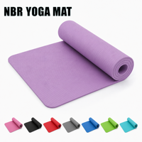 Tapis de sol rectangulaire NBR sur mesure pour salle de sport, protection robuste et coussin de rebond doux pour entraînement commercial en studio