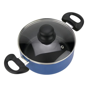 Modern <b>Ceramic</b> Marble Coated 6-Piece Pot <b>Pan</b> Glass Lids Bakelite Handles Non-Stick Aluminum Gas Induction Ready Cookware Set - Product Image 3