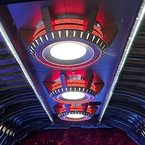 Lámpara de Techo con Ventilador Turbo Creativa y Personalizada, Estilo Tecnológico Espacial, de Hierro Forjado, para Decoración de Pared, con Acabado Metálico para Bares y KTV - Product Image 6